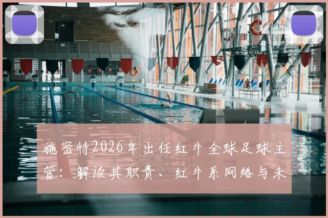 施密特2026年出任红牛全球足球主管：解读其职责、红牛系网络与未来影响